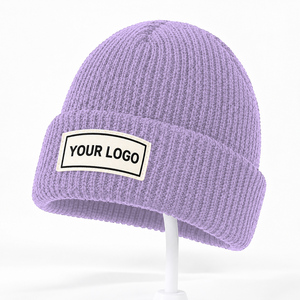 Berretto da pescatore in maglia, berretto corto senza risvolto, berretto in maglia a corona corta, cappello stile dock worker, copricapo in maglia compatto, vestibilità corta, invernale - Product Image 6