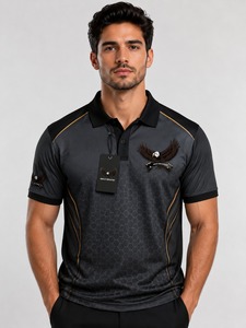 Polo de sport pour homme de qualité supérieure, en tissu respirant, avec logo personnalisé, uniforme sportif pour clubs, écoles et entreprises - Product Image 1