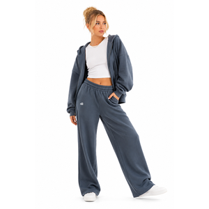 Servicio OEM: Conjunto de Sudadera con Capucha y Pantalones Deportivos Extra Grandes para Mujer, Venta al Por Mayor, Logotipo Personalizado, Felpa de Algodón, Informal, 2 Piezas, Ropa de Otoño - Product Image 2