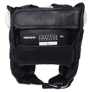 Protector de Cabeza de Boxeo de Cuero Genuino con Logotipo Personalizado, Directo de Fábrica, Correa Ajustable para la Barbilla, Protección Facial Completa para Entrenamiento y Sparring - Product Image 2