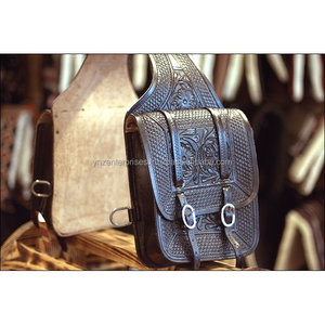 Bolsas de sillín de cuero genuino de alta calidad Y & Z para montar a caballo Suministros ecuestres de primera calidad disponibles a precio mayorista - Product Image 2