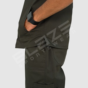 Uniforme Médico Personalizado OEM de Manga Corta para Hospital, Quirúrgico, Delgado, Elegante, Unisex, de Poliéster/Algodón - Product Image 4
