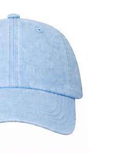 Gorra de Béisbol de Algodón Azul Claro, Lisa, Ajustable, Unisex, Deportiva, Informal, Transpirable, Cómoda, con Logotipo Personalizado, Premium - Product Image 3