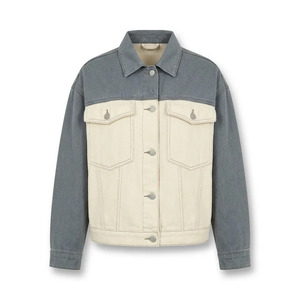 Veste trucker surdimensionnée en jean brut pour femmes, personnalisable pour marques en ligne, vente en gros, marque privée, commandes en gros - Product Image 6