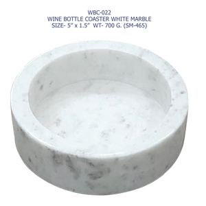 Luxury Marble Wine <b>Cooler</b> with Stone Coaster Handmade Eco Friendly Barware Modern <b>Table</b> Decor Bulk Wholesale Price from India - Product Image 4