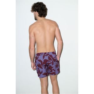 กางเกงชายหาดแบบ unisex สีม่วงลายพราง มีเชือกผูก แห้งเร็ว ผลิตจากโพลีเอสเตอร์ถักทอ เป็นมิตรกับสิ่งแวดล้อม ยืดได้สี่ทิศทาง - Product Image 6