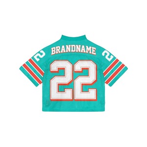 Maillot de football américain unisexe noir en maille polyester personnalisé Buffalo, uniforme d'équipe, col en V, impression numérique, respirant, vente en gros - Product Image 3