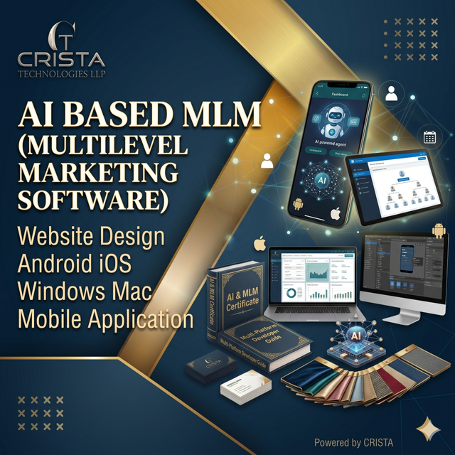AI based MLM (Multilevel Marketing Software) Website Design Android iOS Mac Mobile App eCommerce Wordpress Software AI ERP CRM