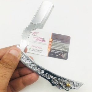 Rasoirs professionnels en acier inoxydable, logo personnalisé, lame remplaçable durable, emballage de rasoir de barbier - Product Image 4