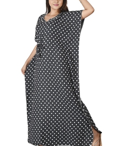 Wholesale Beautiful Handmade Floor Length Cotton <b>Kaftan</b> for Women Traditional Islamic Clothing Eid & Prayer Wear Elegant Design - Product Image 5