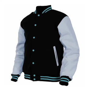 New Cheap Price Eco-Friendly Breathable Canvas Fabric Winter Varsity Jacket for Men with <b>Covered</b> <b>Button</b> Closure and Best Design - Product Image 6
