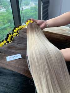 Venta caliente extensiones de cabello humano Super doble dibujado crudo vietnamita 100g Natural recto con todos los colores 70 cm de largo - Product Image 4