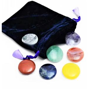 Vente en gros Ensemble de disques de chakra en cristal naturel fait à la main Méditation Reiki Roches spirituelles Feng Shui Minéraux Mascotte Reiki - Product Image 1