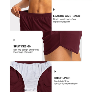 Premium Quality Gym Fitness Women Short Running Yoga Wear Elastic Waist Casual Solid OEM Women's Sporty Yoga <b>Athletic</b> Workout - Product Image 2