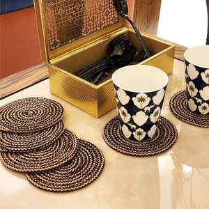 Polypropylene Round <b>Coaster</b> Durable NonSlip <b>Drink</b> <b>Coasters</b> <b>for</b> Home Office Dining Table - Product Image 2