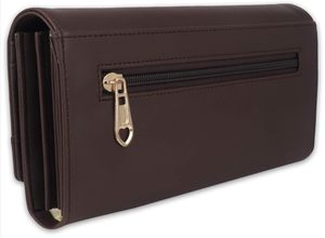 Sac fourre-tout trapézoïdal en cuir véritable personnalisable pour femme, avec fermeture à fermoir, écologique, quincaillerie dorée, polyester - Product Image 3