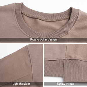 Crew Neck Workout New Fashion High Quality Custom Streetwear Oversized Unisex Basic Cotton <b>Blended</b> Sweatshirt For Men's - Product Image 4