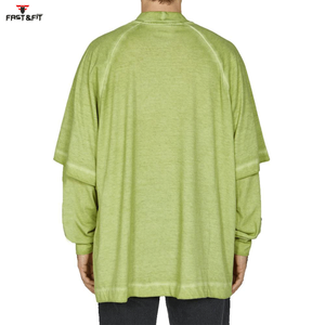 Camiseta de Hombre de Algodón 100% con Logotipo Personalizado, Tejida, de Corte Holgado, Estampada, de Alta Calidad, a Precio Económico - Product Image 4