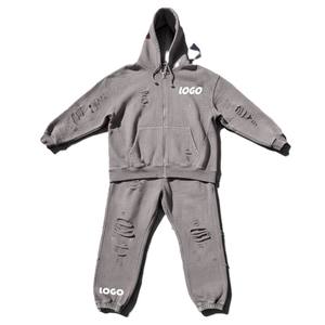 Unisex Teal Tracksuit Set Hooded Zipper Sweatshirt And Drawstring <b>Pants</b> Solid Color Full Sleeve Casual Autumn Wear - Product Image 6