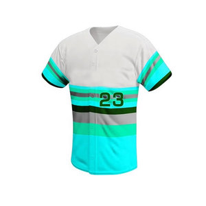Uniformes de Béisbol Personalizados al por Mayor, Camiseta de Béisbol con Cuello en V de Secado Rápido, Impresión por Transferencia de Calor, Uniformes de Béisbol Transpirables - Product Image 2