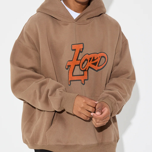 Sudadera con capucha extragrande con logotipo de Lord para hombre, de algodón y forro polar, informal, con estampado frontal y bolsillo, estilo otoñal - Product Image 2
