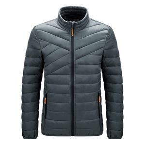 Fully Customized Men's Waterproof Canvas Puffer <b>Jackets</b> Polyester Wadding Filled Winter DDP Shipping - Product Image 6