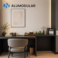 Hôtels modulaires de luxe en acier, unités d'hébergement pour complexes hôteliers, extérieur en aluminium, projet clé en main entièrement meublé pour l'industrie touristique