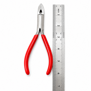 คีมตัดเครื่องประดับสแตนเลส ด้ามจับสีแดง ทรงเรียว สำหรับงาน DIY - Product Image 5