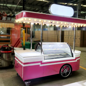 Carrito compacto para hot dogs, café, helados, camión de comida móvil, remolque de comida, remolques de comida totalmente equipados, camión de comida - Product Image 1