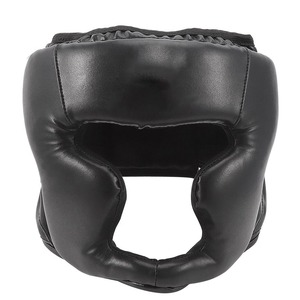 High Quality Custom Logo Full Face Leather <b>Head</b> Guard for Boxing and Safety <b>Training</b> Gear <b>Head</b> Guard - Product Image 1