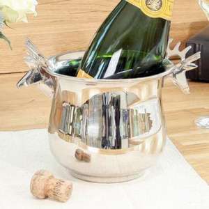 Seau à glace décoratif de haute qualité en forme de cerf argenté pour la décoration de Noël, idéal pour les événements - Product Image 5