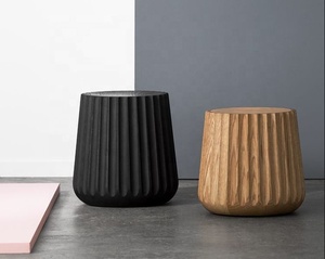 Wooden Side Stool Corner Table Steel Table with WoodenTop Vintage Design White <b>Folding</b> <b>Desk</b> Living Room Side Table Easy to Store - Product Image 4