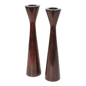 Natural Wood Tapered Candlestick Holder for Home Wedding Christmas Lighting Decoration Handmade Candle Taper On Sale - Product Image 1
