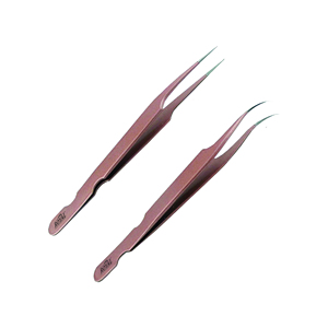 แหนบสแตนเลส 1 ชิ้น สำหรับต่อขนตา แหนบคิ้ว แบบโค้งและแบบตรง อุปกรณ์แต่งหน้า - Product Image 1