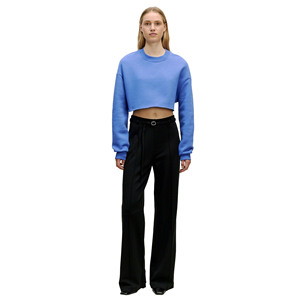 Wholesale Printed Cotton Fleece Women's <b>Long</b> Sleeve <b>Sweatshirt</b> & Hoodie with Custom Logo Options-Gym Casual Style - Product Image 1