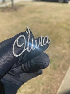 Pendentif de luxe en moissanite serti de pierres, en argent sterling 925, style hip-hop, plaqué rhodium et or, bijoux de fête pour femmes et hommes - Product Image 3