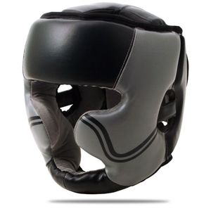 Full Face Boxing Head Guard Cheek Protection PU Material EPE Filling Adjustable Buckle Closure Protective Gear for Adults MMA - Product Image 1