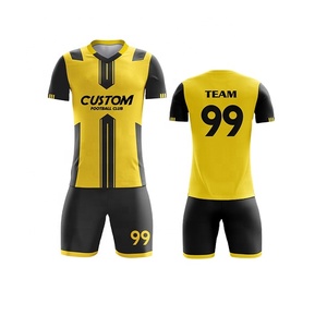Conjunto de Uniforme de Fútbol Personalizado al por Mayor de Secado Rápido, Transpirable, Unisex para Adultos, Kits de Sublimación Económicos, Servicio OEM, Pantalones Cortos - Product Image 1