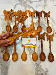 Cuchara de madera con mango de mariposa, utensilio de cocina de madera natural, fabricante mayorista de Vietnam, exportación - Product Image 6