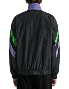 Veste coupe-vent pour homme, style color block, col montant, style sportif, style streetwear, à capuche, imperméable, vêtements d'hiver, coupe régulière - Product Image 3