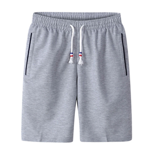 Fashion Men's High Quality Polyester Canvas Bermuda Shorts Solid Color Elastic Waist Casual Breathable Quick Dry Pockets - Product Image 4
