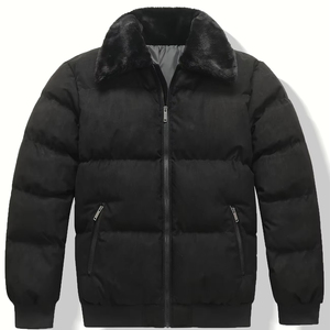 Vestes d'hiver matelassées pour hommes, coupe-vent, respirantes, en toile, à col montant, personnalisées et de haute qualité, prix de gros - Product Image 1