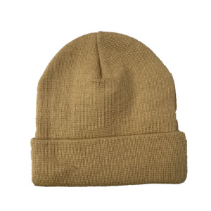 Chapeaux d'hiver personnalisés de haute qualité, chapeaux promotionnels unis, bonnets en tricot à revers brodés avec logo personnalisé - Product Image 2