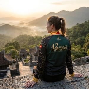 Veste d'entraînement de course personnalisée, vêtements de sport légers pour marathon, 95% coton, 5% élasthanne, vêtements de sport respirants - Product Image 4