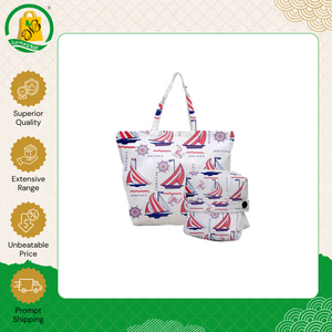 New Arrival Top Quality Eco-Friendly 100% Cotton Multipurpose Allover Printed Tote Shoulder Shopping Bag with Outdoor <b>Backpack</b> - Product Image 5