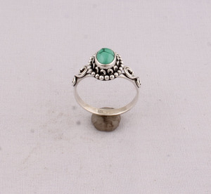 Wholesale Natural <b>Turquoise</b> <b>Ring</b> 925 Sterling Silver Vintage Statement <b>Rings</b> Semi Precious Gemstone Jewelry for Women 2026 Trend - Product Image 4