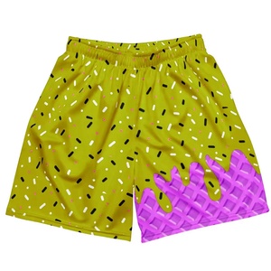 Pantalones cortos Ice for Bomp Pop Drip para jóvenes, personalizados, de béisbol, para entrenamiento, estilo urbano, de pana, de cintura media, con bolsillos de pana, entrepierna de 5 pulgadas - Product Image 4