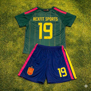 Custom Printed Men’s Gym Training Sportswear OEM Supplier Soccer Jersey Set REXFIT SPORTS <b>Athletic</b> T Shirt Shorts Breathable - Product Image 1