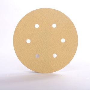 Disco de <span class=keywords><strong>lija</strong></span> amarillo personalizable ZY con respaldo de gancho y bucle <span class=keywords><strong>para</strong></span> metal/madera/automotriz, compatible con OEM - Product Image 4