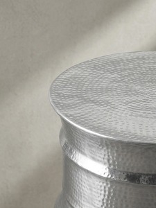 Mesa de Centro Redonda Moderna de Aluminio para el Hogar, 60 cm de Diámetro, Diseño Industrial, Mueble de Metal Hecho a Mano para Sala de Estar - Product Image 2